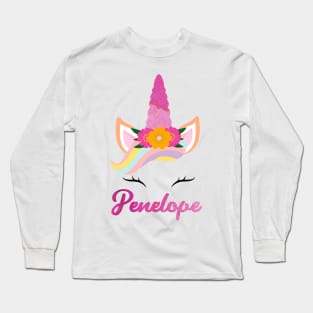 Name penelope unicorn lover Long Sleeve T-Shirt